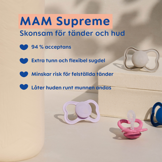 MAM Supreme Silicone 0-6 mån Neutral