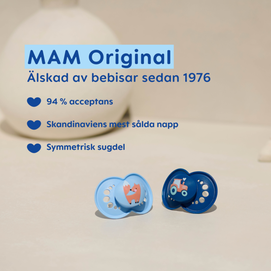 MAM Original Silicone 16-36 mån Neutral Unprinted 2-pack