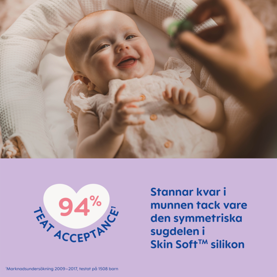 MAM Perfect Night Silicone 16-36 mån Neutral 2-pack
