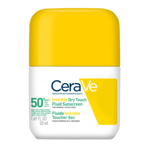 CeraVe Invisible Dry Touch Fluid Sunscreen SPF50+ 50 ml