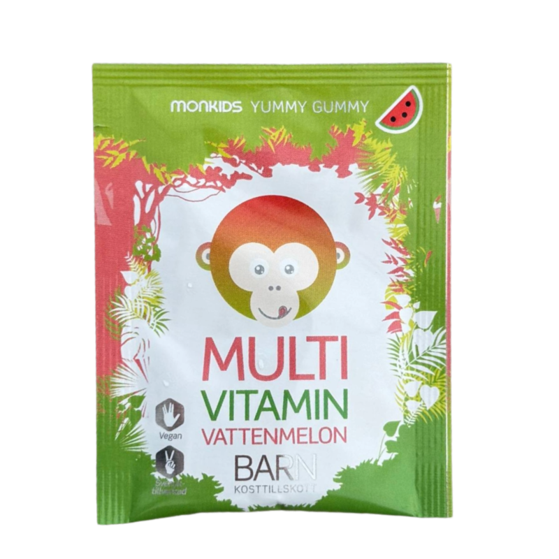 Monkids Multivitamin Barn Vattenmelon Smakprov 2 Gummies