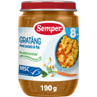 Semper Gratäng med Potatis & Fisk 8 månader 190 g