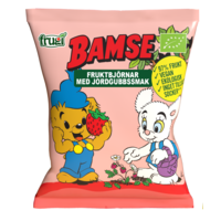 Bamse Fruktbjörnar med Jordgubbssmak EKO 40 g