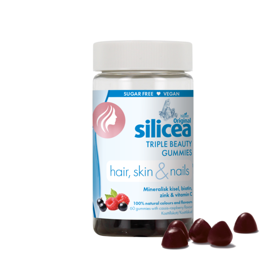 Original Silicea Triple Beauty Gummies Hair, Skin and Nails 60 gummies