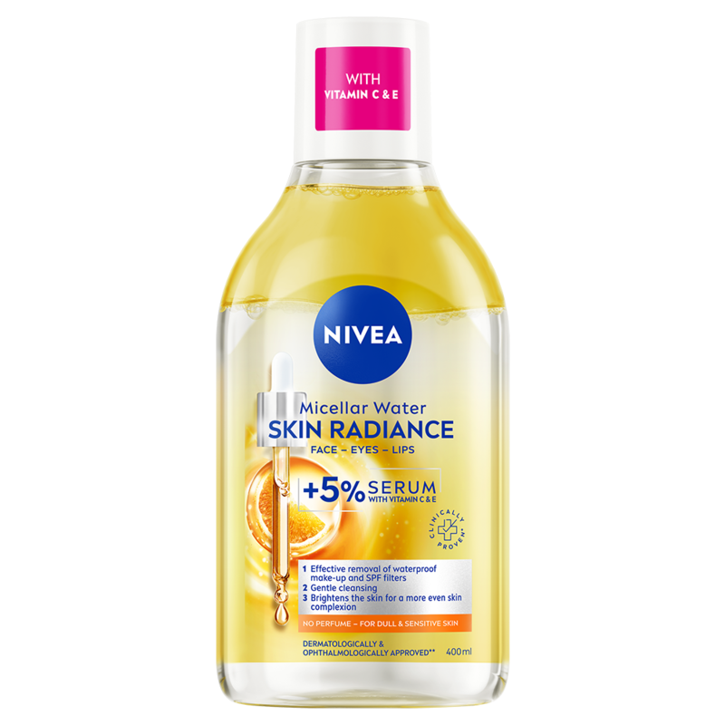 NIVEA Micellar Water Skin Radiance +5% Serum 400 ml