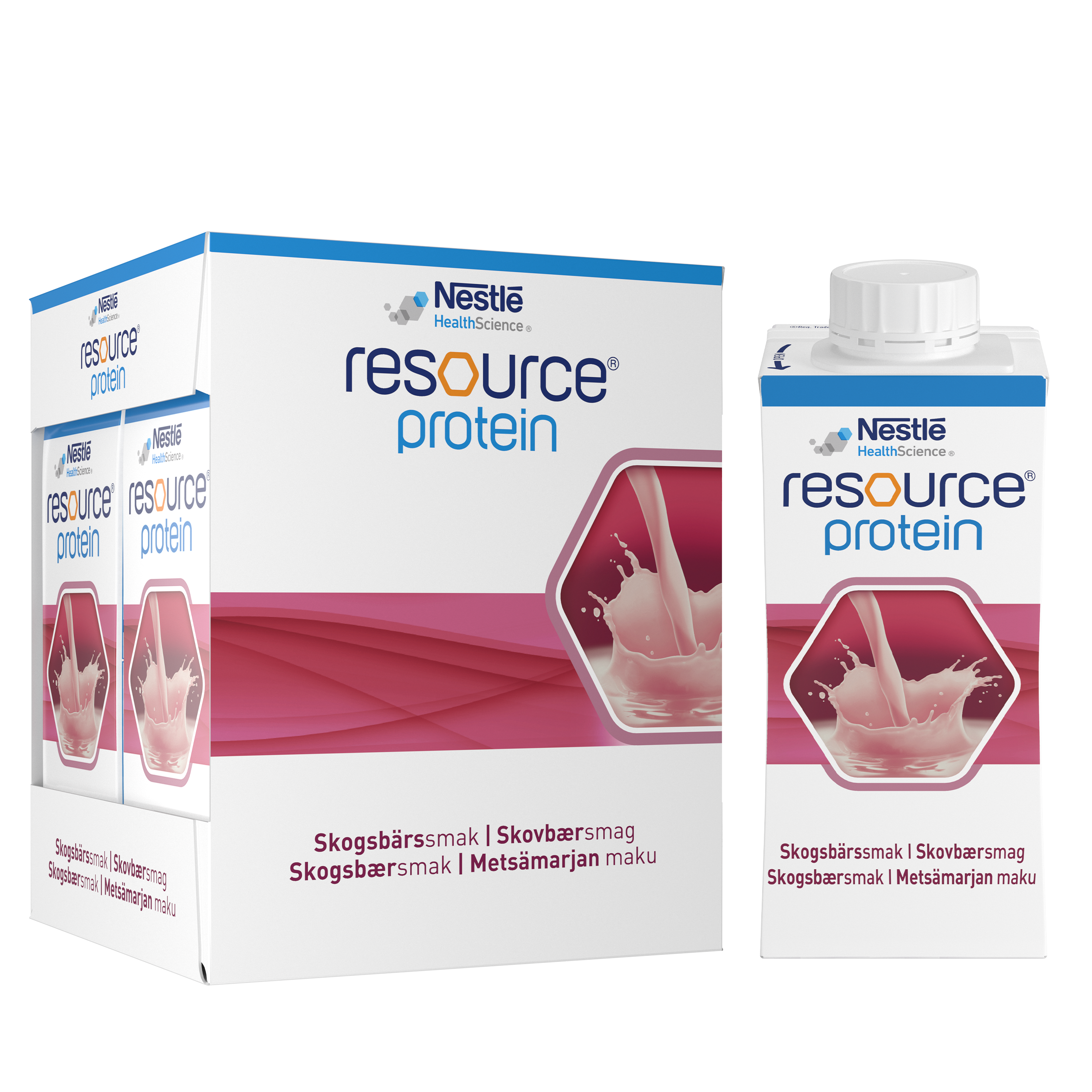 Resource Protein Skogsbärsmak 4 x 200 ml