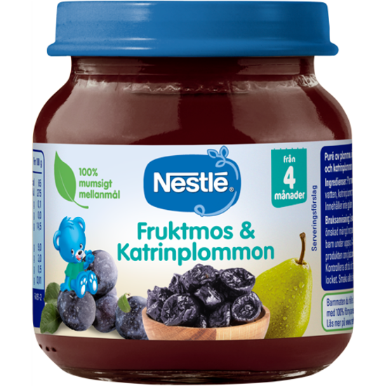 Nestlé Fruktmos Katrinplommon 4m 125 g