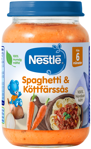 Nestlé Spagetti & Köttfärssås 6m 190 g