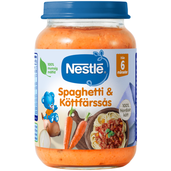 Nestlé Spagetti & Köttfärssås 6m 190 g