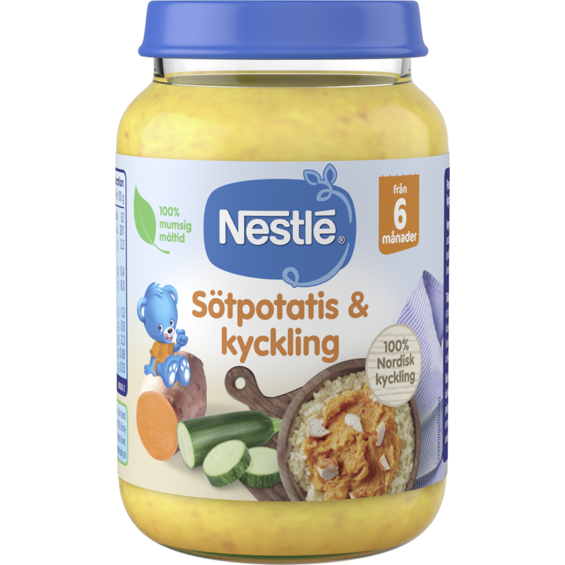 3 för 2 | Nestlé Sötpotatis & Kyckling 6m 190 g