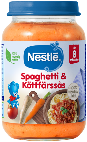 Nestlé Spagetti & Köttfärssås 8m 190 g