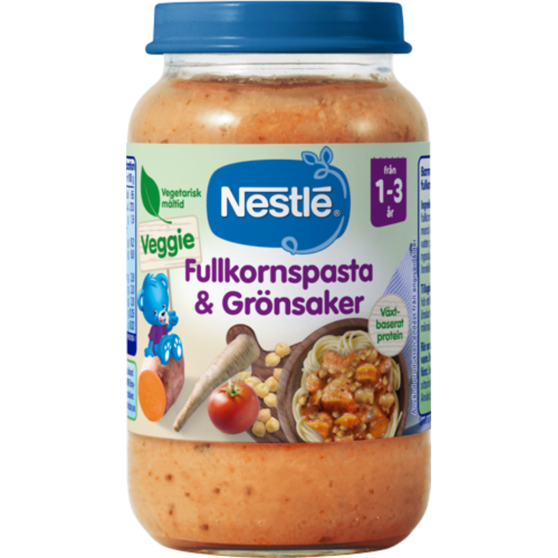3 för 2 | Nestlé Fullkornspasta & Grönsaker 1-3 år 220 g
