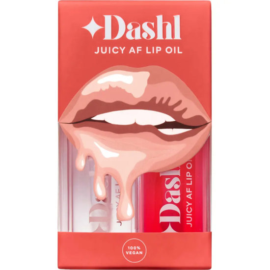 DASHL Juicy AF Lip Oil Look Good Naked & Lust For Love 2-Pack