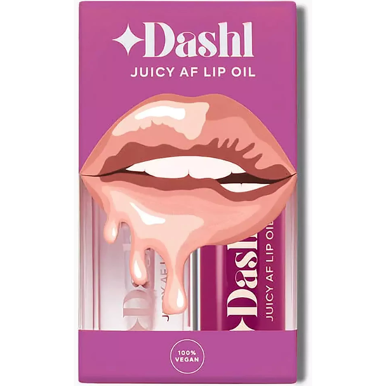 DASHL Juicy AF Lip Oil Look Good Naked & Plum Royale 2-Pack