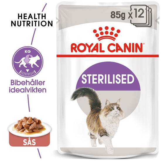 Royal Canin Sterilised Gravy Adult Våtfoder för Katt 1,02 kg