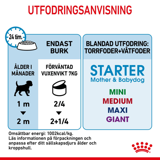 Royal Canin Mother & Babydog Starter Mousse Våtfoder för Hund & Hundvalp 2,34 kg