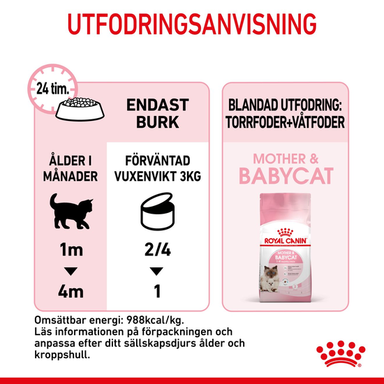 Royal Canin Mother & Babycat Mousse Våtfoder för Katt & Kattunge 2,34 kg