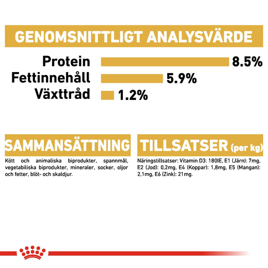 Royal Canin Dachshund Adult Loaf Våtfoder för Hund 1,02 kg