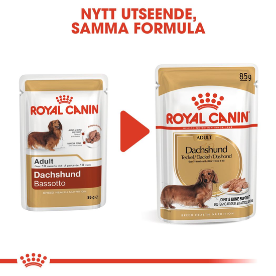 Royal Canin Dachshund Adult Loaf Våtfoder för Hund 1,02 kg