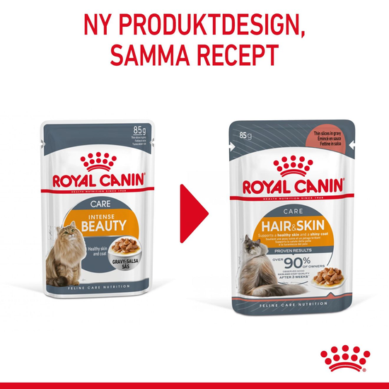 Royal Canin Hair & Skin Care Gravy Adult Våtfoder för Katt 1,02 kg