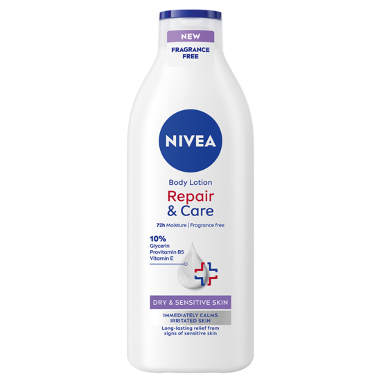 NIVEA Body Lotion Repair & Care Fragrance Free 400 ml