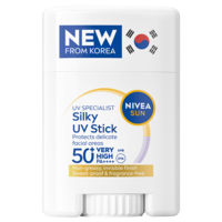 NIVEA SUN Solskydd UV Face Specialist Silky UV Stick SPF50+ 15 g