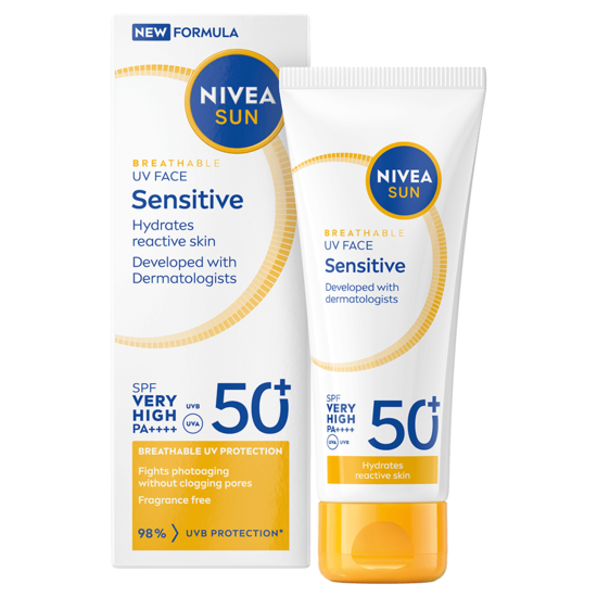 NIVEA SUN Solskydd Ansikte UV Face Sensitive SPF50+ 40 ml