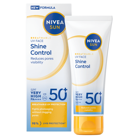 NIVEA SUN Solskydd ansikte UV Face Shine Control SPF50+ 40 ml