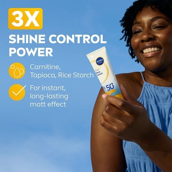 NIVEA SUN Solskydd ansikte UV Face Shine Control SPF50+ 40 ml