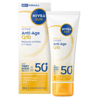 NIVEA SUN Solskydd ansikte UV Face Anti-Age Q10 SPF50+ 40 ml