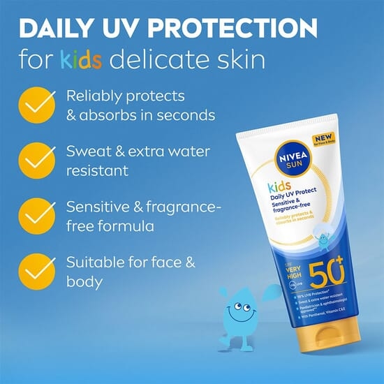 NIVEA SUN Solskydd Kids Daily UV Protect SPF50+ 100ml