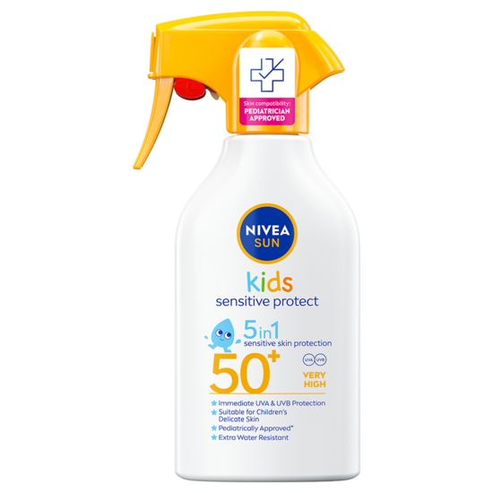 NIVEA SUN Solskydd Kids Sensitive Protect Trigger Spray SPF50+ 250 ml