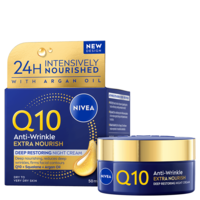 NIVEA Nattkräm Q10 Anti-Wrinkle Extra Nourish Night Cream 50 ml