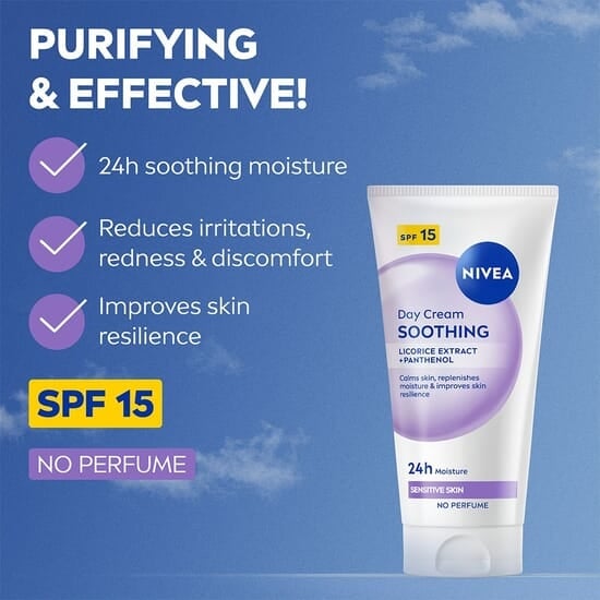 NIVEA Dagkräm Soothing Day Cream SFP15 50 ml