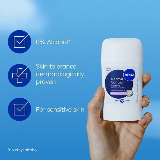 NIVEA Antiperspirant Deo Stick Derma Control Restore Sensitive 50 ml 