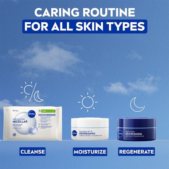 NIVEA Ansiktsservetter Refreshing Cleansing Wipes 25 st 