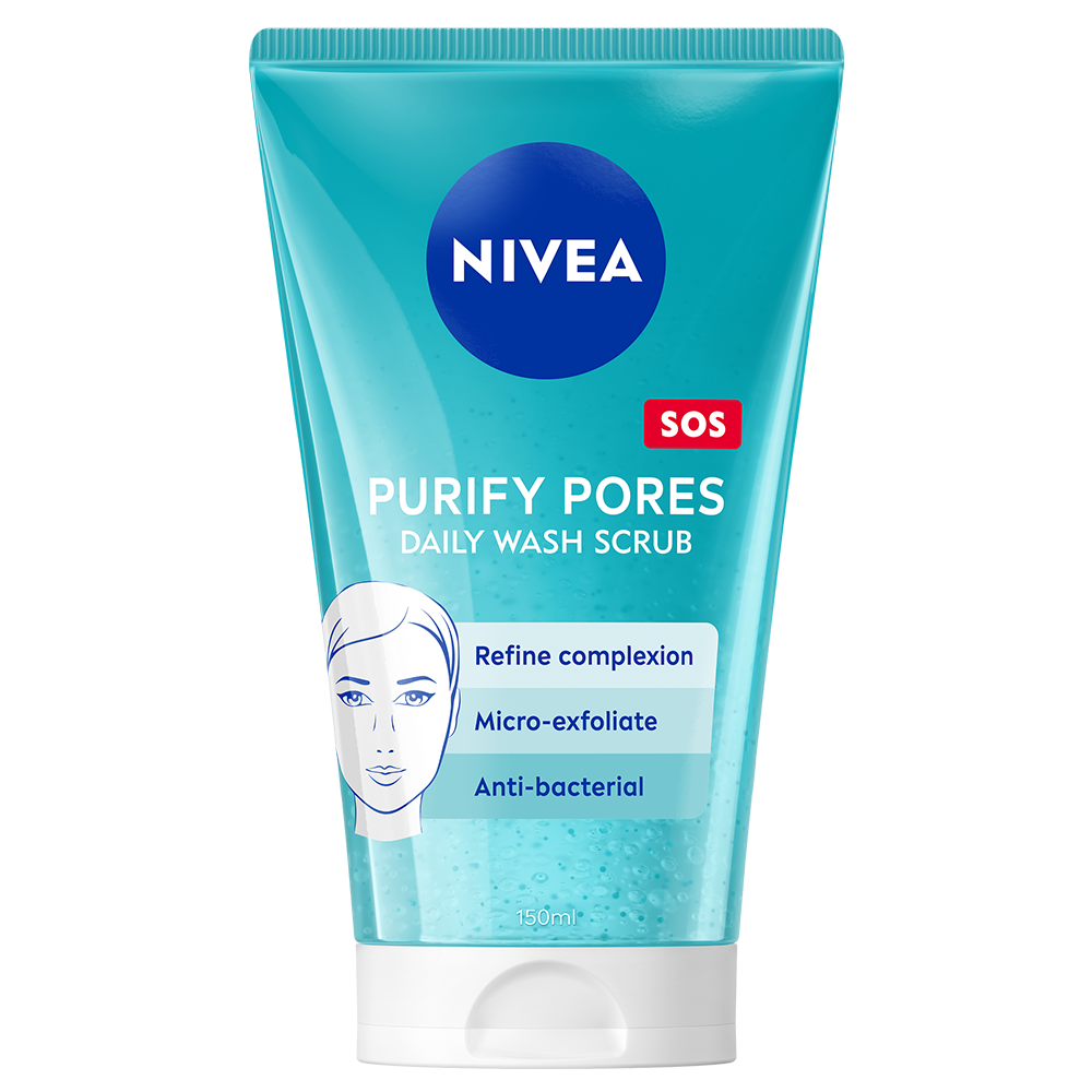 NIVEA Purify Pores Daily Wash Scrub 150 ml