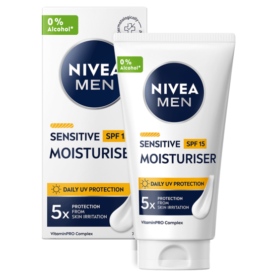 NIVEA MEN Ansiktskräm Sensitive Moisturiser SPF15 75 ml