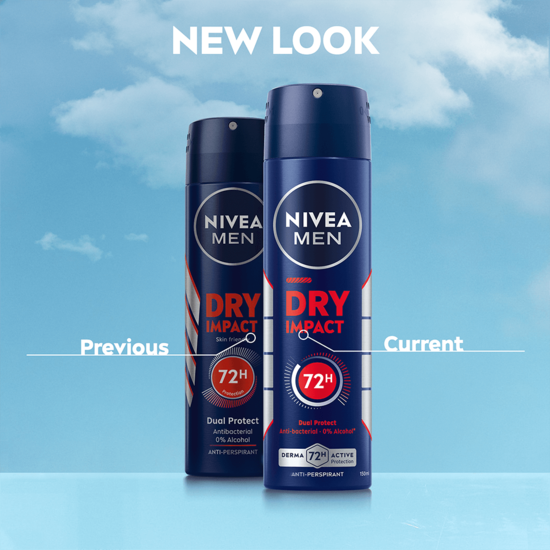 NIVEA MEN Antiperspirant Deo Spray Dry Impact 150 ml