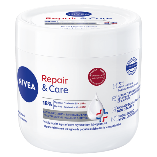 NIVEA Hudkräm Repair & Care Body Cream +Urea 400 ml