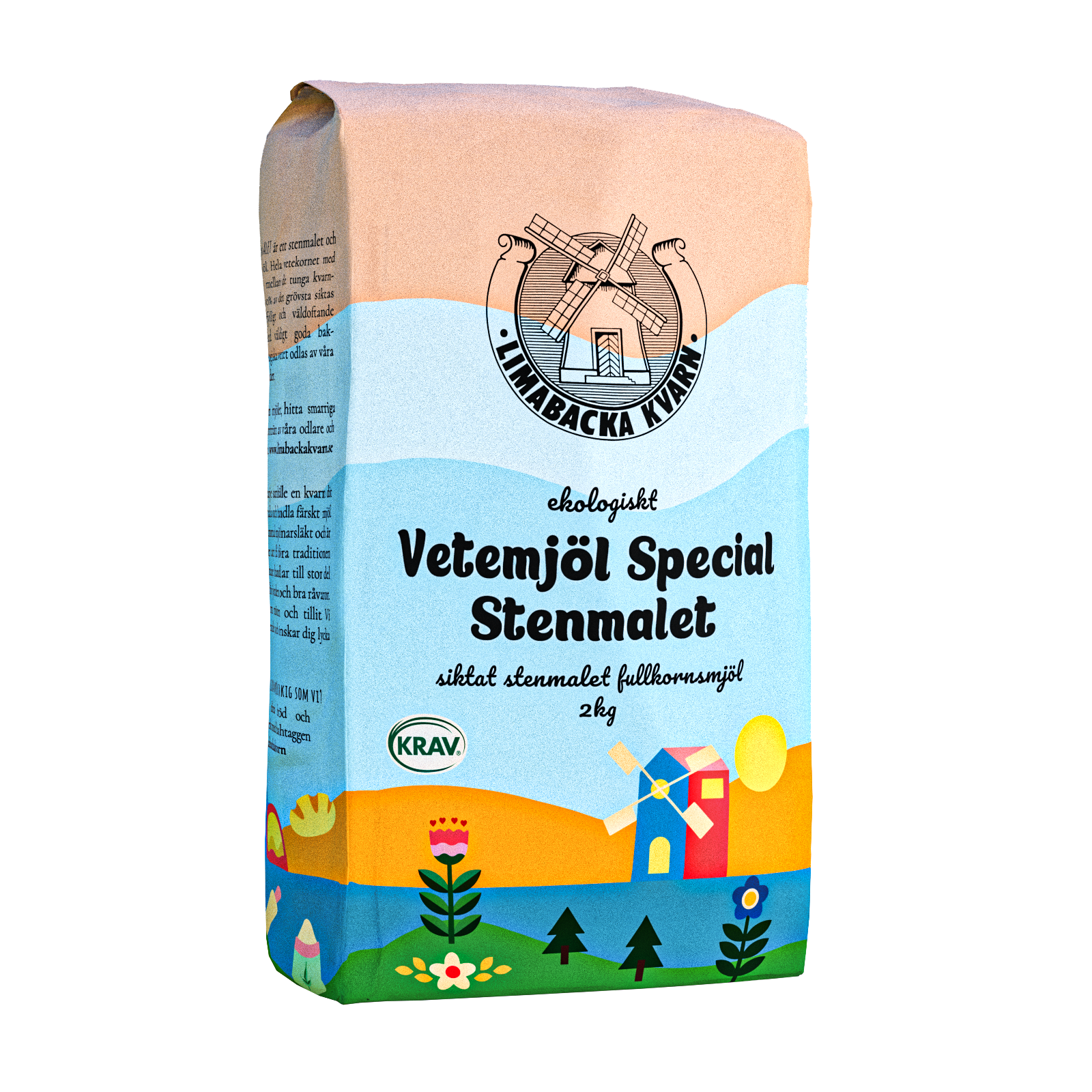 Limabacka Kvarn Vetemjöl Special Stenmalet 2 kg