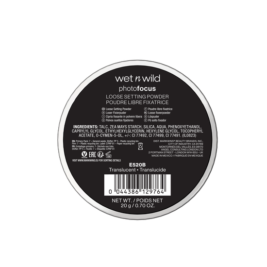 Wet n Wild Photo Focus Loose Setting Powder Translucent 20 g
