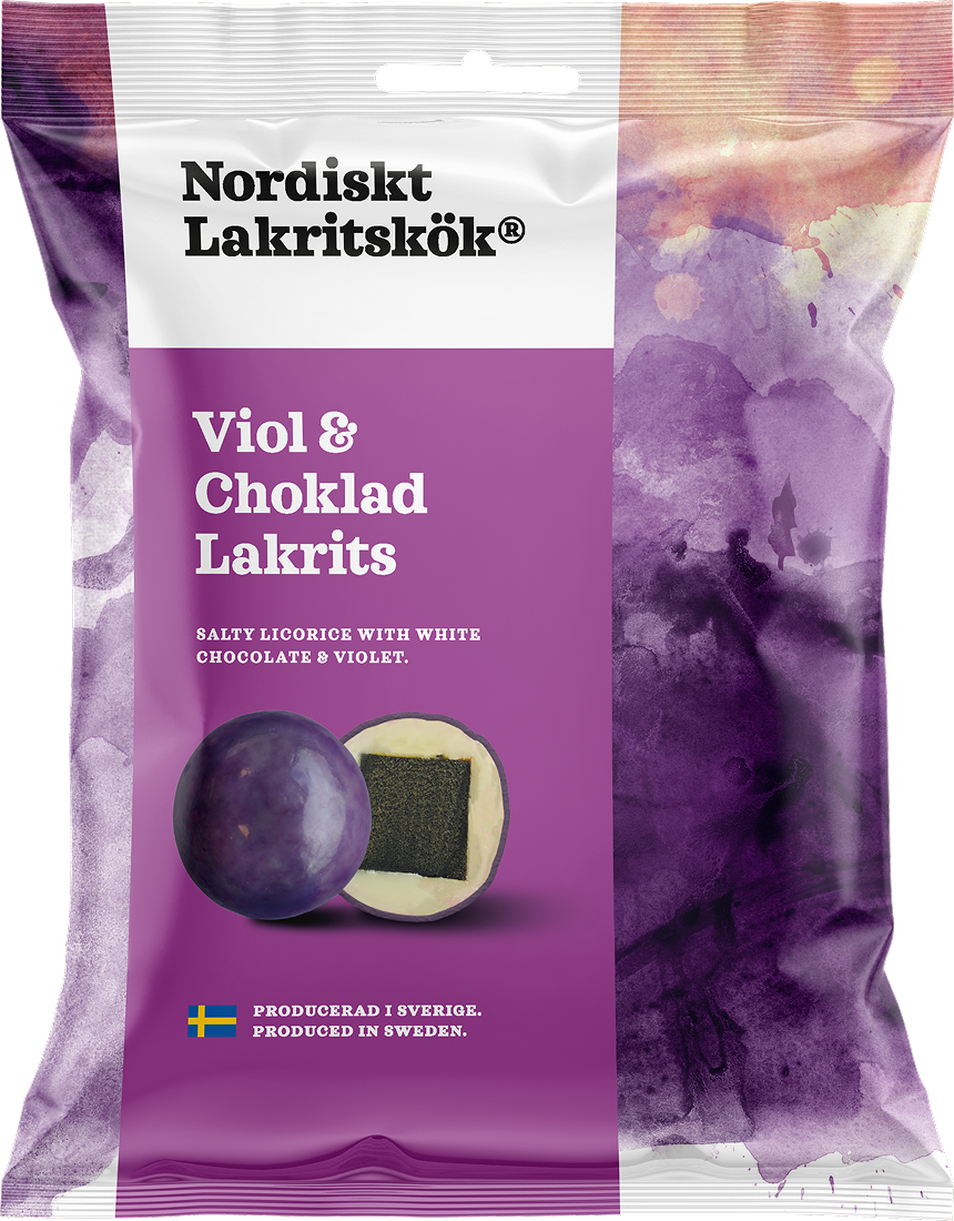 Nordiskt Lakritskök Viol & Choklad Lakrits 100 g