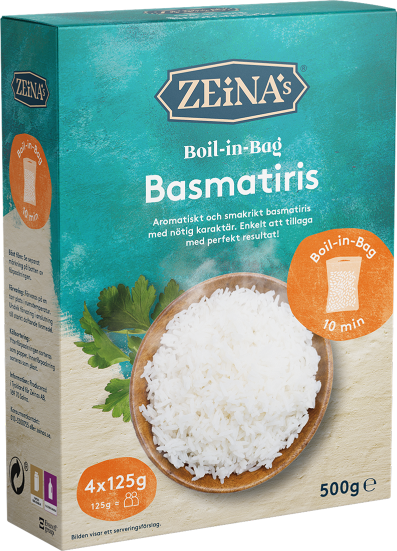 Zeinas Boil-in-Bag Basmati 4 x 125 g