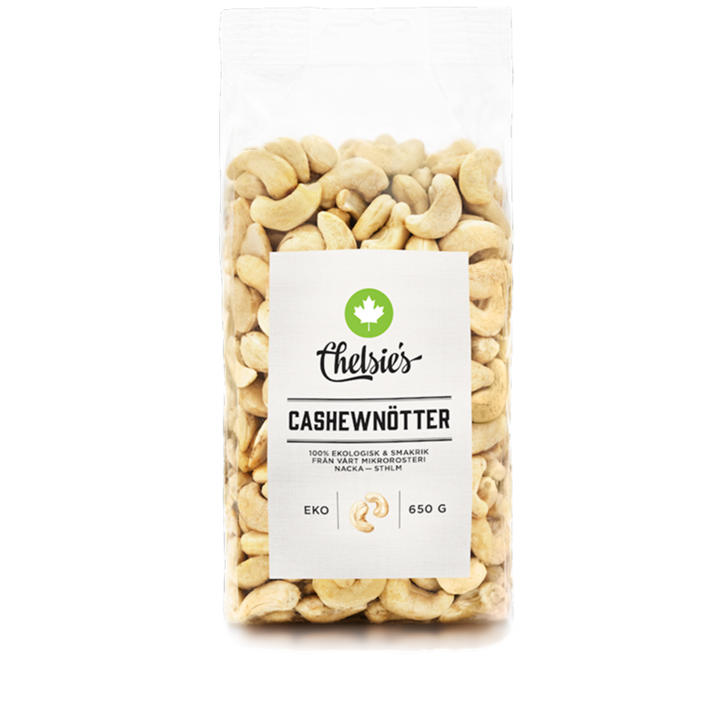 Chelsie’s Cashewnötter 650 g