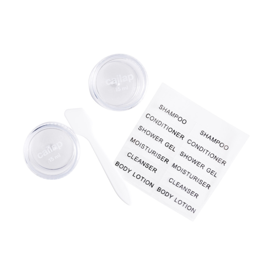 Cailap Reseförpackning Burk och Spatel 15 ml 2 st