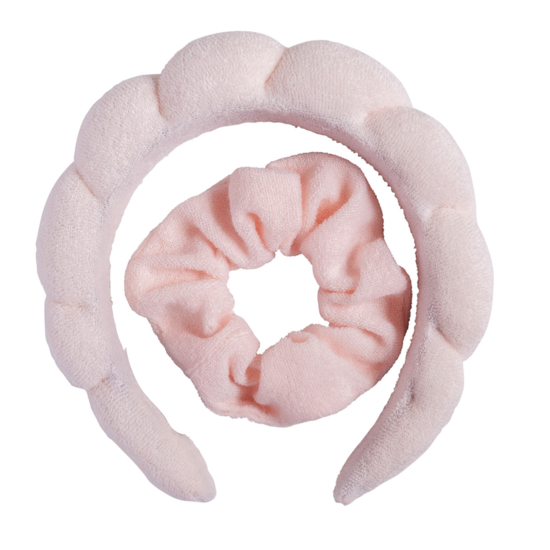 Cailap Set Diadem och Scrunchie Rosa