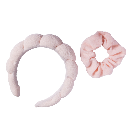 Cailap Set Diadem och Scrunchie Rosa