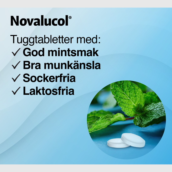 Novalucol, tuggtablett 100 st