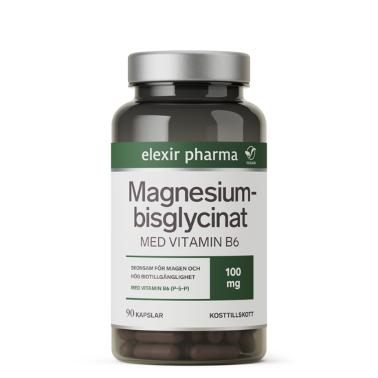 Elexir Pharma Magnesiumbisglycinat 90 kapslar